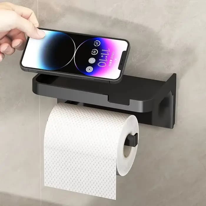 Porte-papier hygiénique facile à installer