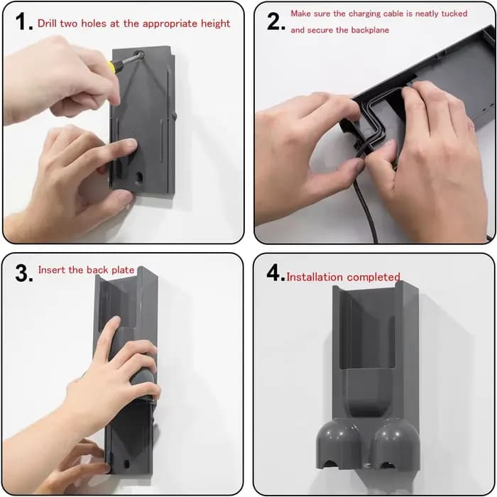 Support mural pour aspirateur sans fil Dyson Gen5 G5 Detect Slim – Accessoire de remplacement