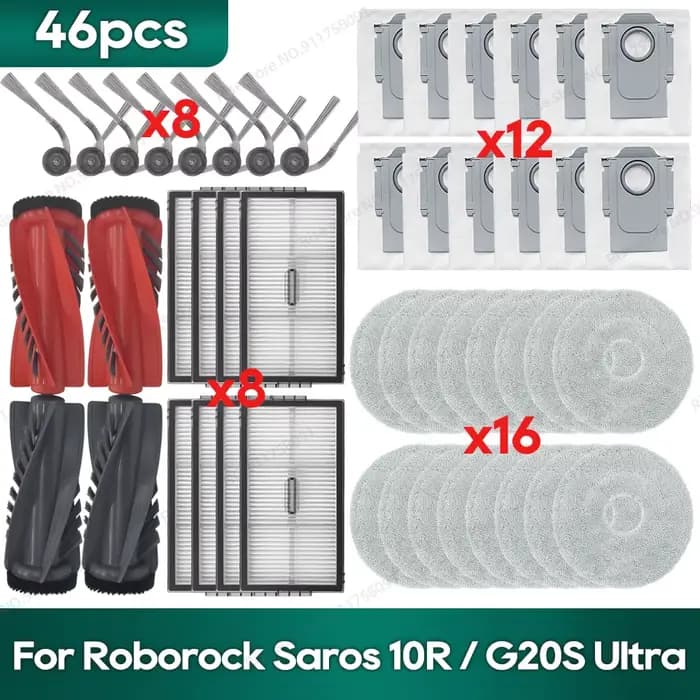 Compatible pour Roborock Saros 10R / Qrevo CurvX