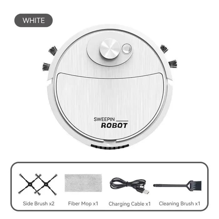Aspirateur USB charge balayage Robot vadrouille Machine poils d'animaux tapis de sol dur maison intelligente