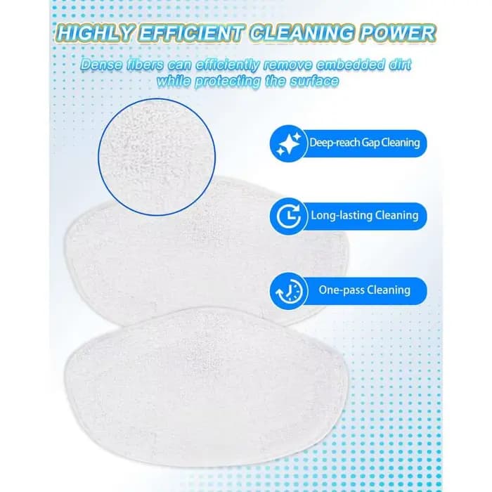 Tampons de serpillière en microfibre pour Polti Vaporetto SV420 Frescovapor
