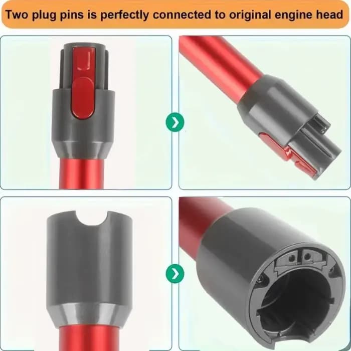 Tube d'extension en métal pour aspirateur Dyson V7 V8 V10 V11V15 – Baguette télescopique conductrice en aluminium