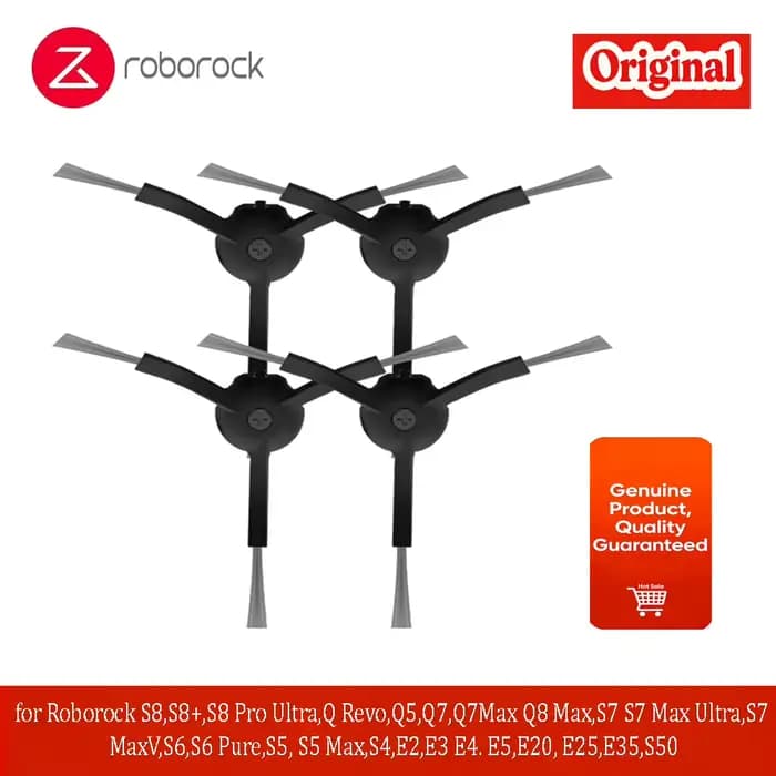 Brosse latérale pour Roborock S8 S8+ S8 Pro Ultra, Q Revo, Q5 Q7 Q7Max Q8 Max, S7 Max Ultra S7 MaxV S6 S6 Pure S5 S5 Max S50 S4