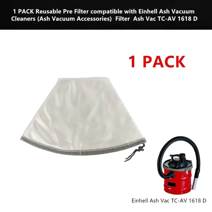 1 PACK Pré-filtre réutilisable compatible avec les aspirateurs Einhell agaçants (accessoires d'aspirateur