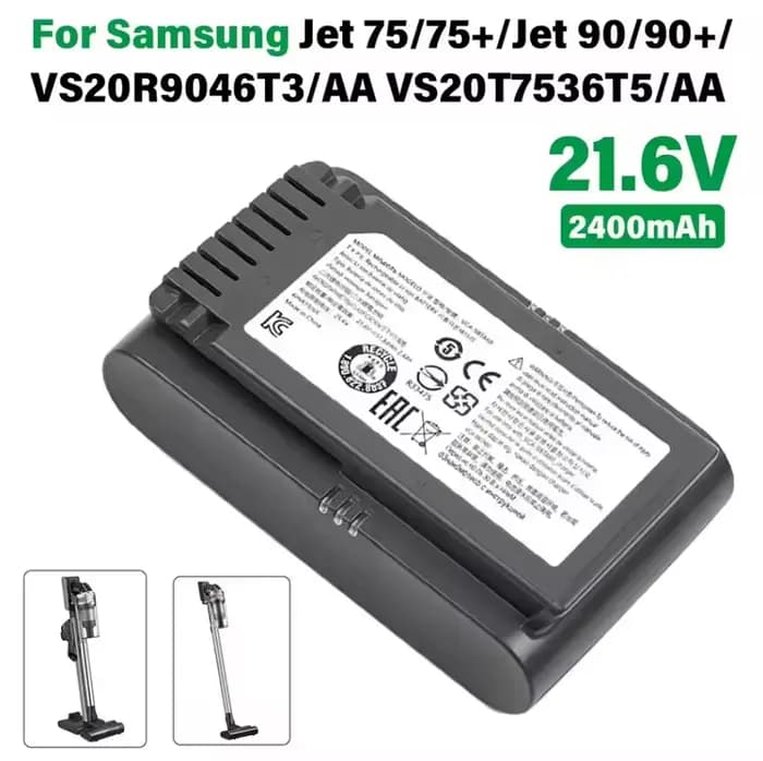 100% batterie de balayeuse originale VCA-SBT90 pour Samsung Vs9000 Jet90 Jet75 Jet90E