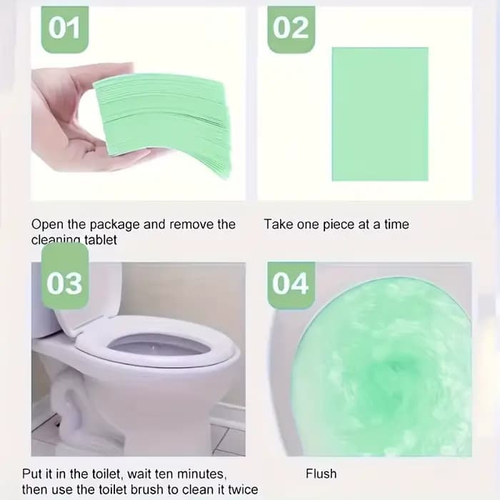 30/90/150 pièces désodorisant les onglets de nettoyage des toilettes puissant nettoyant tout usage
