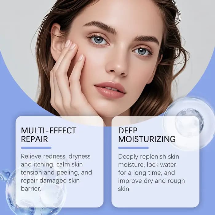 Crème Apaisante et Réparatrice pour Peaux Sensibles à la Mousse de Mer, Aloe Vera et Avoine – Soin Hydratant Confortable pour Peaux Sèches et Réparateur de Barrière Cutanée