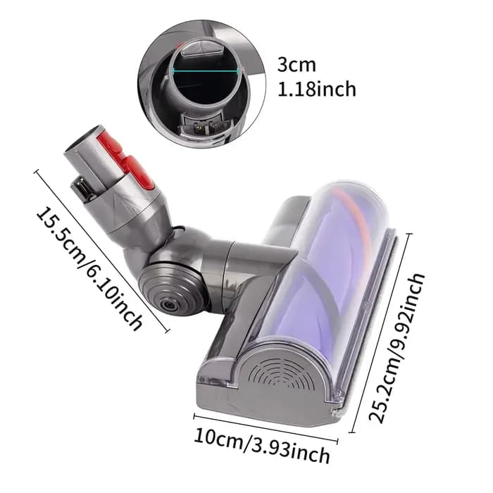 Tête de brosse d'aspirateur domestique pour aspirateur Dyson V7 V8 V10 V11 V15