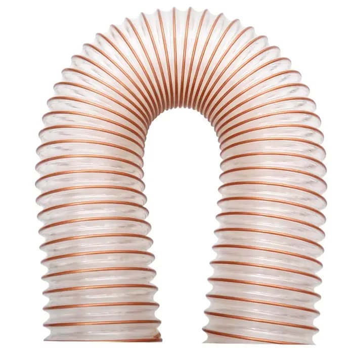 Tuyau d'aspiration de poussière en PU transparent de 1 mètre
