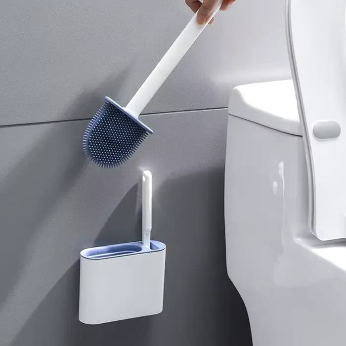 Brosse de Toilette Murale avec Coins Sans Fréquence