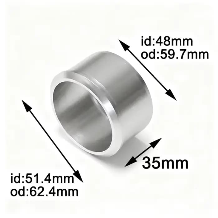 Tuyau d'échappement universel pour moto, diamètre intérieur 60MM, Conversion 51MM, convertisseur d'ouverture, adaptateur, réducteur, connecteur de silencieux