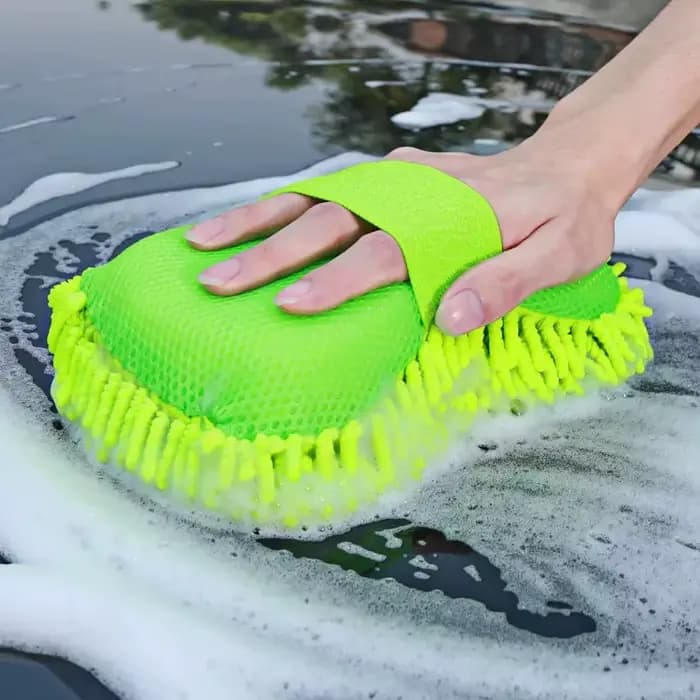 Éponge de lavage de voiture en microfibre