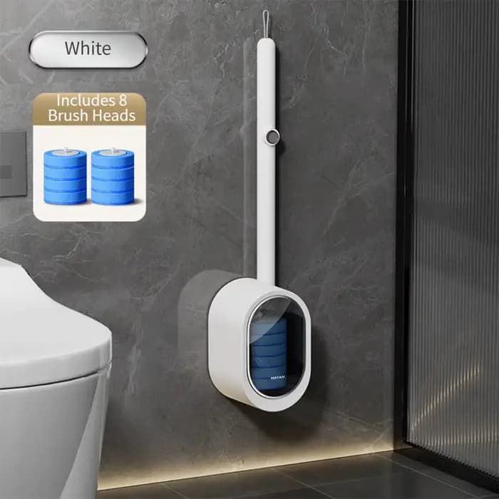 Kit de nettoyage de salle de bain avec brosse de toilette jetable