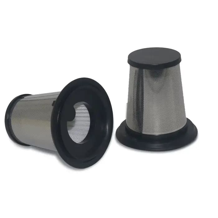 Élément filtrant pour aspirateur à capot en acier inoxydable