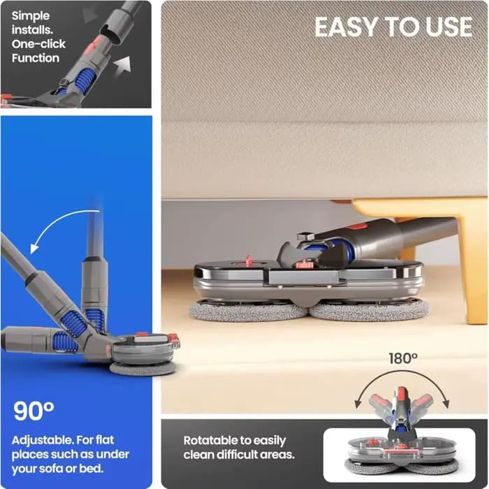 Tête de serpillière pour aspirateur Dyson V7/V8/V10/V11/V12/V15