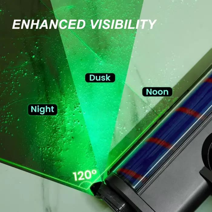 Aspirateur affichage de la poussière lampe à LED révéler