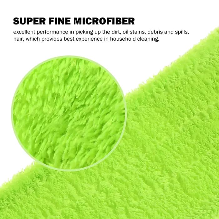 Têtes de balai en microfibre corail lavables pour sols en bois dur