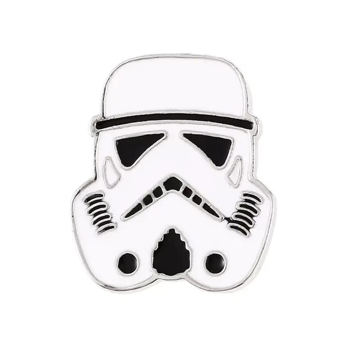Épinglette en émail Star Wars - Figurine Mandalorian, Yoda, Bébé Stormtrooper, Badge en métal Kawaii, Broche, Bijou mignon, Accessoire de décoration