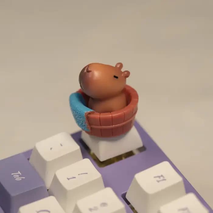 Capuchons de touches Capybara mignons, profil XDA ABS, ensemble de capuchons de clavier mécaniques personnalisés, Kawaii, bricolage, décoration de bureau, cadeau