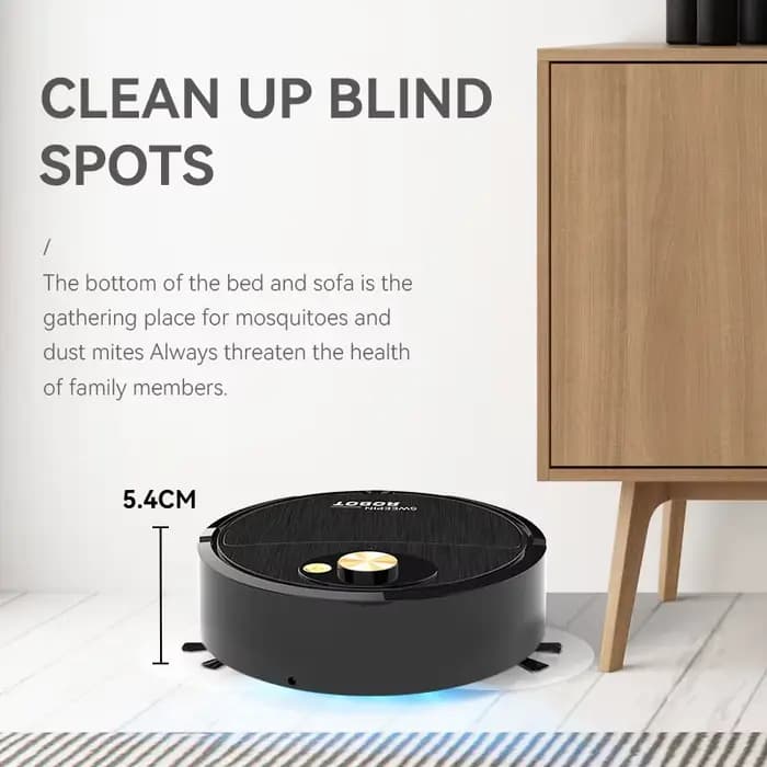 Aspirateur USB charge balayage Robot vadrouille Machine poils d'animaux tapis de sol dur maison intelligente