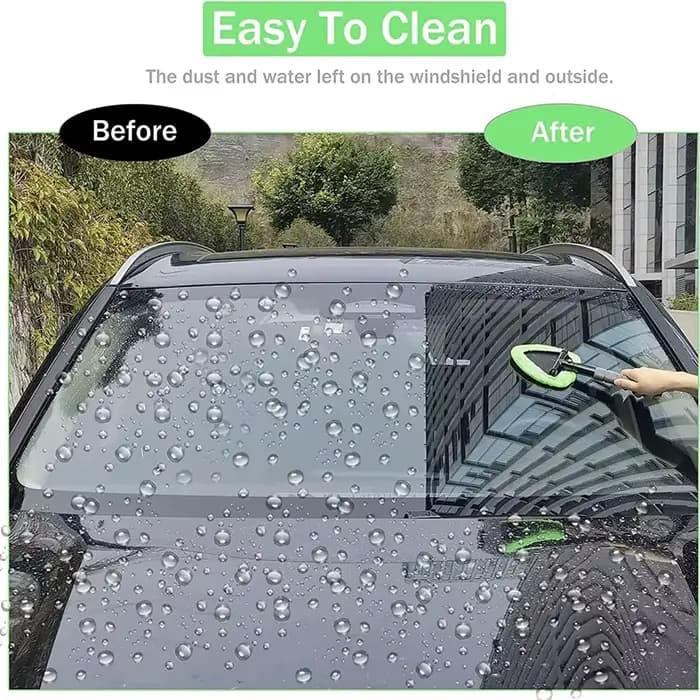 Ensemble de brosses de nettoyage de pare-brise de fenêtre de voiture télescopique