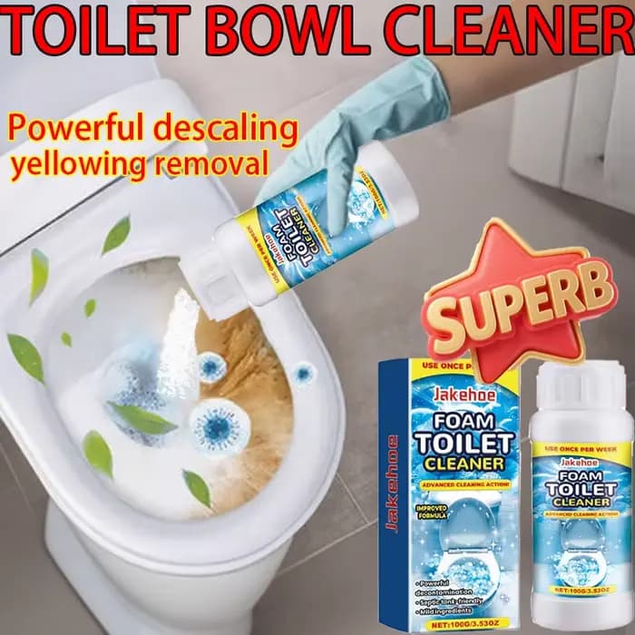Nettoyant pour toilettes en mousse