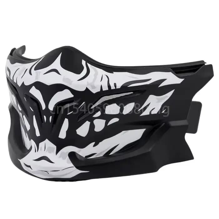Masque facial pour casque de moto Scorpion Exo Combat Covert Skull Retro, accessoires pour casque, casque non inclus