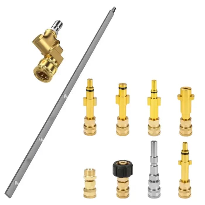 Kit d'outils de nettoyage de condensateur de radiateur sans retrait de réservoir d'eau de voiture nettoyeur haute pression pour Karcher LAVOR STIHLE AR Greenworks