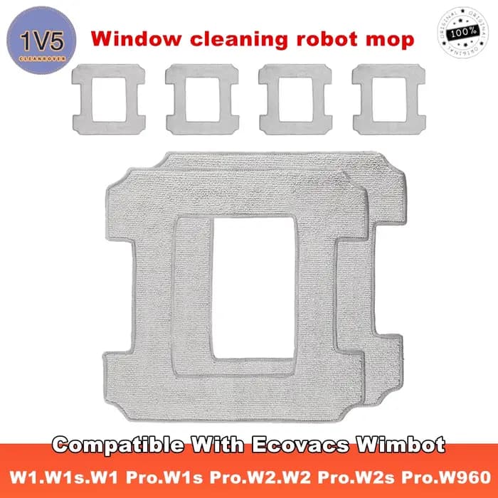 Tampons de nettoyage pour robot Ecovacs Winbot W1/ W2s Pro/ W2 Omni /W960