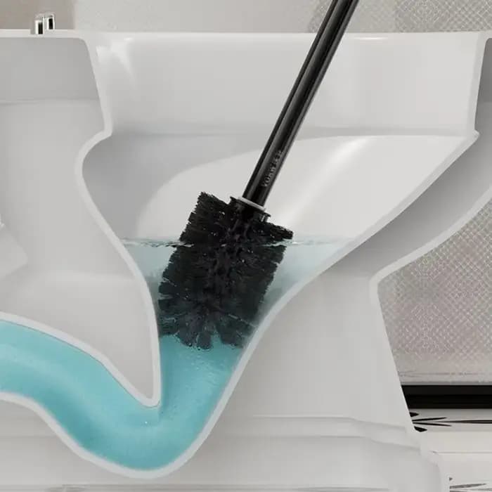 Brosse de toilette murale sans poinçonnage