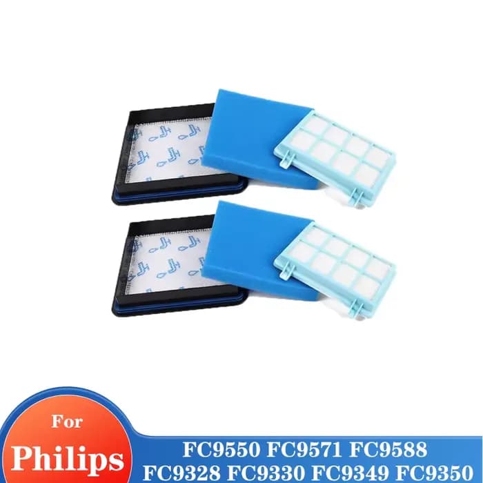 Kit de filtres FC8010/02 pour aspirateurs Philips PowerPro Compact et Active FC9550 FC9571 FC9588 FC9328 FC9330 FC9349 FC9350