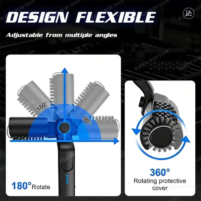 Brosse de nettoyage électrique pour barbecue
