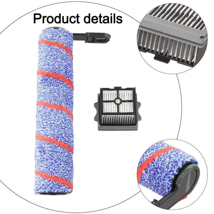 1 brosse principale, 1 filtre pour aspirateur Tineco Floor One S7 Artist