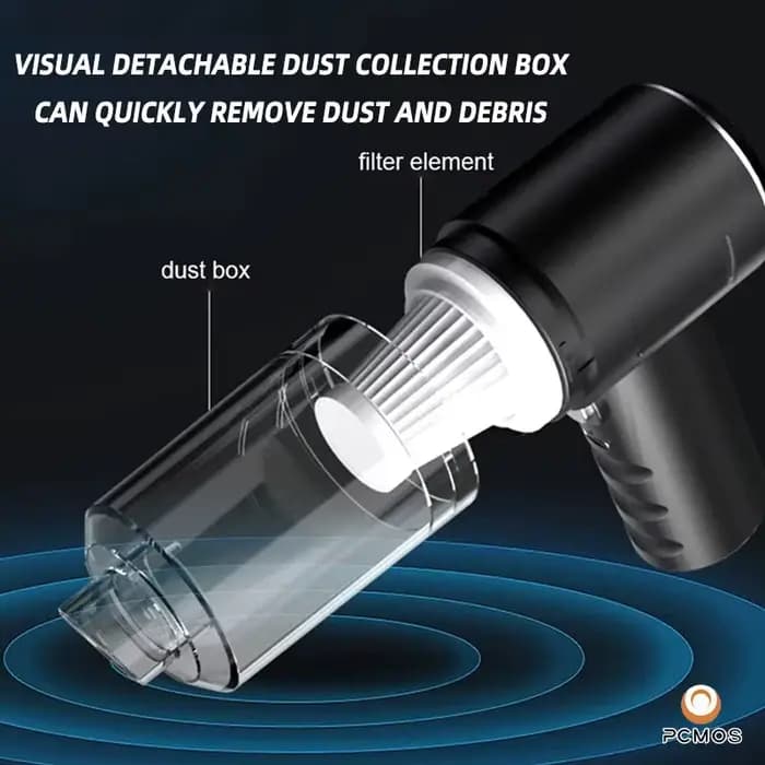 PCMOS 1PC Sans Fil Aspirateur À Double Usage pour La Maison et Voiture 120W Haute Puissance Puissant