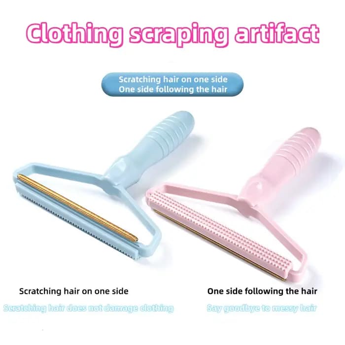 Brosse manuelle anti-peluches et poils d'animaux