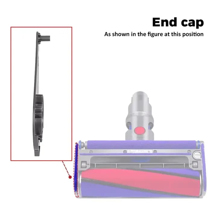 Cache latéral en velours doux pour aspirateur Dyson V6 V7 V8 V10 V11