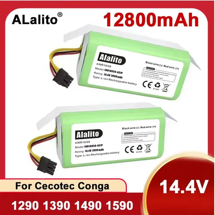 Batterie de remplacement pour aspirateur robot Cecotec Conga 1290 1390 1490 1590