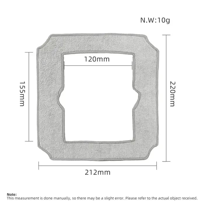Compatible avec les accessoires en tissu de nettoyage de vitres (Ecovacs Winboot Mini)