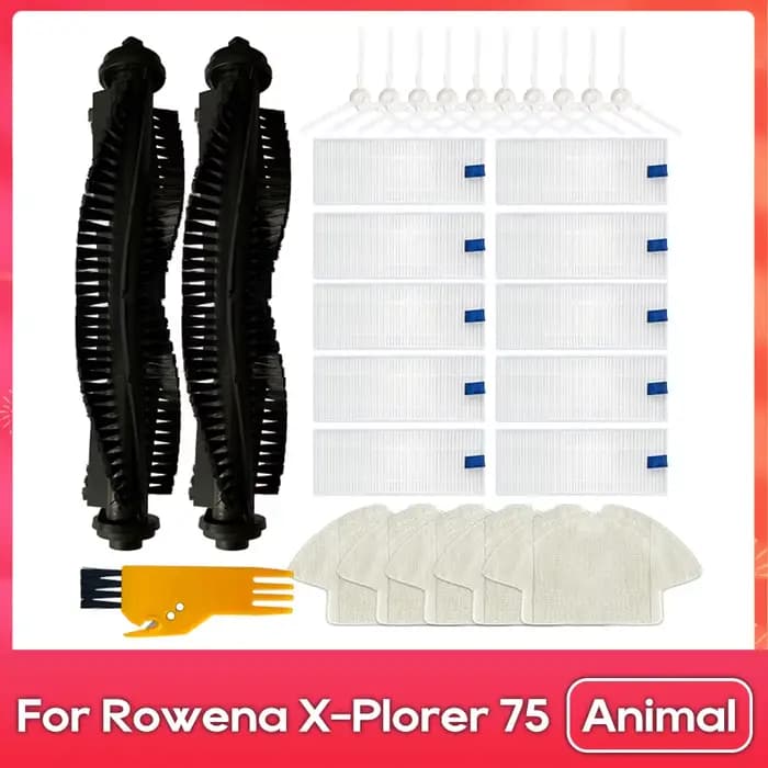Compatible avec ( 360 S6 / Tefal Rowenta X-plorer Serie 75 Animal ) Brosse principale