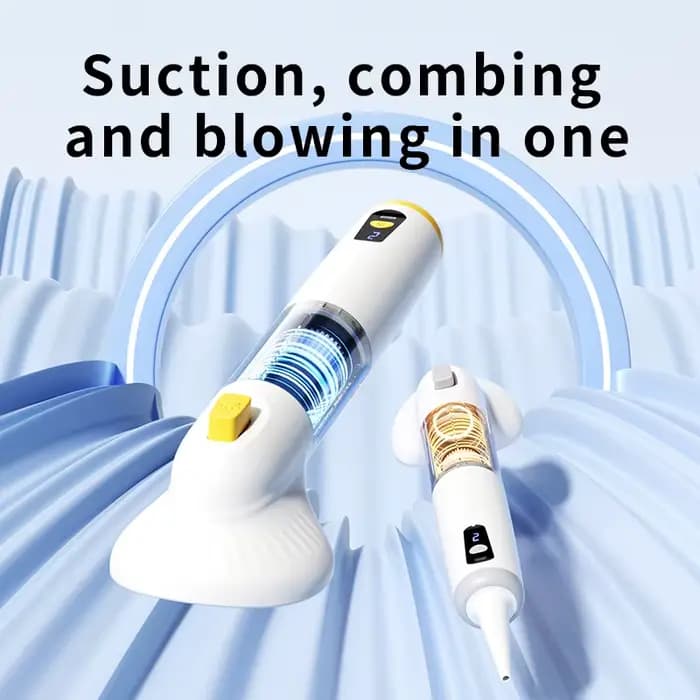 Aspirateur multifonctionnel pour animaux de compagnie avec technologie cyclonique avancée pour une aspiration longue durée et une épilation des poils d'animaux
