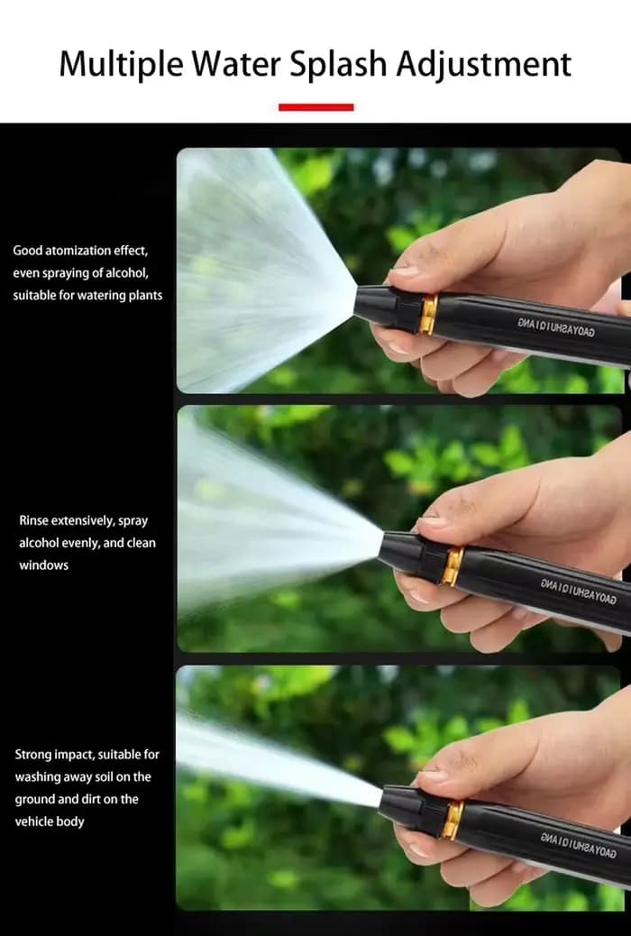 Pistolet à eau télescopique de jardin avec buse haute pression