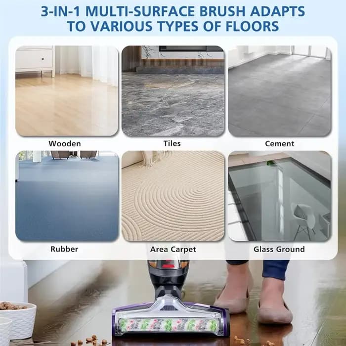 8PCS remplacement de filtre de brosse pour Bissell Crosswave Pet Pro multi-surfaces rouleau