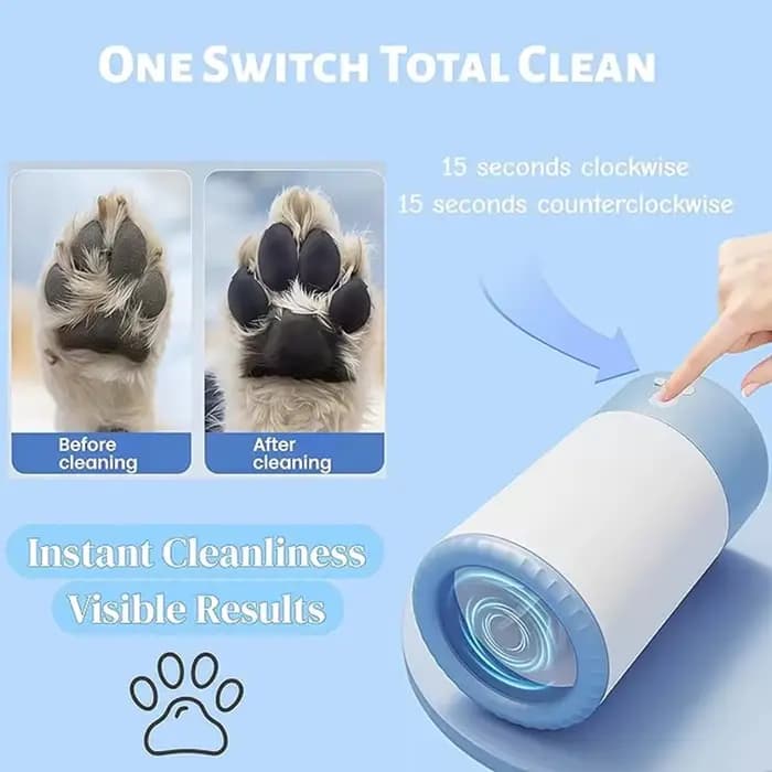 Machine automatique de nettoyage de pattes pour animaux de compagnie