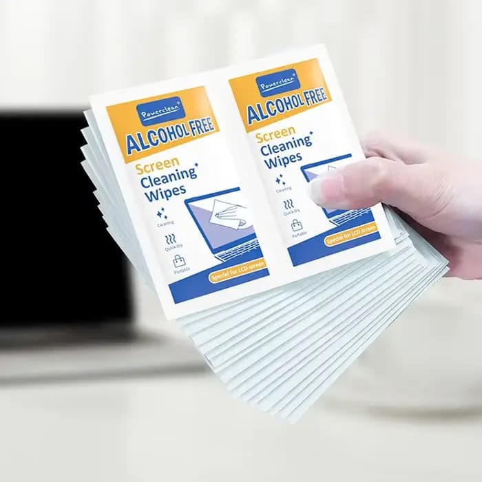 Paquet de 40 et 30 lingettes nettoyantes pour PC – Chiffons nettoyants 2 en 1 pour écrans secs et humides pour voitures