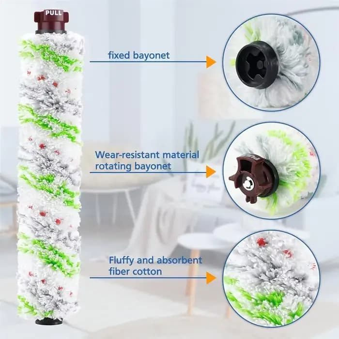 8PCS remplacement de filtre de brosse pour Bissell Crosswave Pet Pro multi-surfaces rouleau