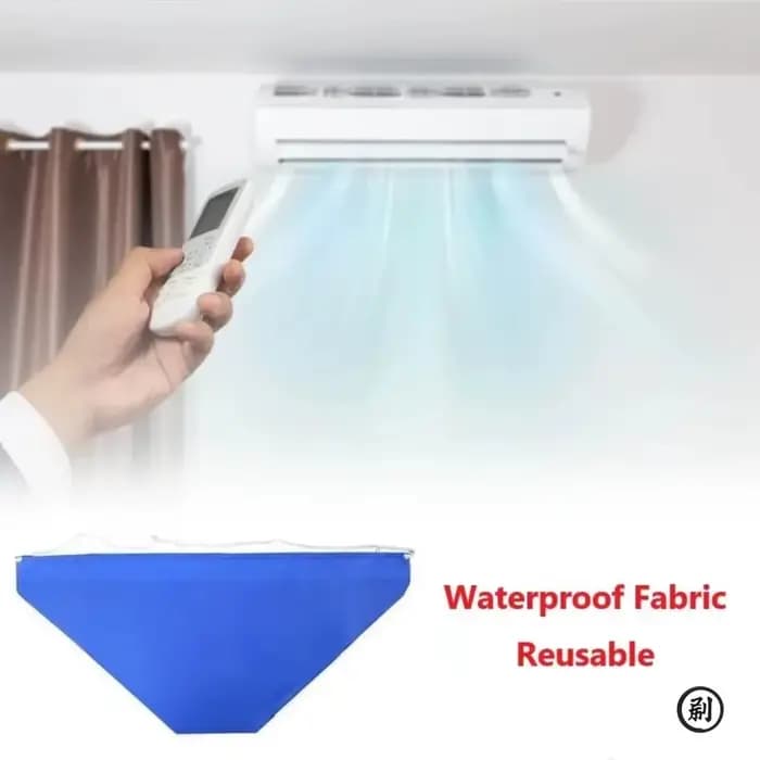 100cm épaissi nettoyant climatisation nettoyage couverture sac PVC avec tuyau d'eau maison 1-1.5P fendu suspendu climatiseur outils
