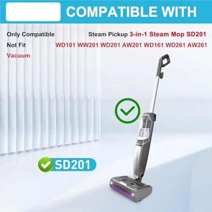 Rouleau de remplacement SD201 en 3 pièces pour balai vapeur Shark Steam Pickup 3-en-1