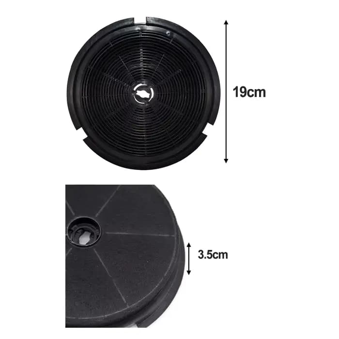 Filtre à charbon actif pour hotte de cuisine