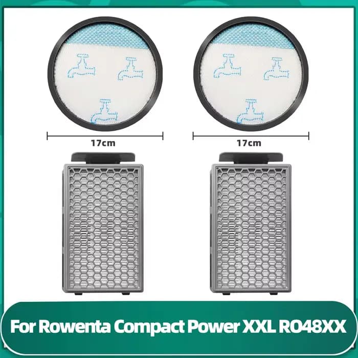Filtre Hepa adapté pour Rowenta Compact Power XXL RO4811EA / RO4823EA / RO4825EA / RO4826EA / RO4853EA / RO4855EA / RO4859EA