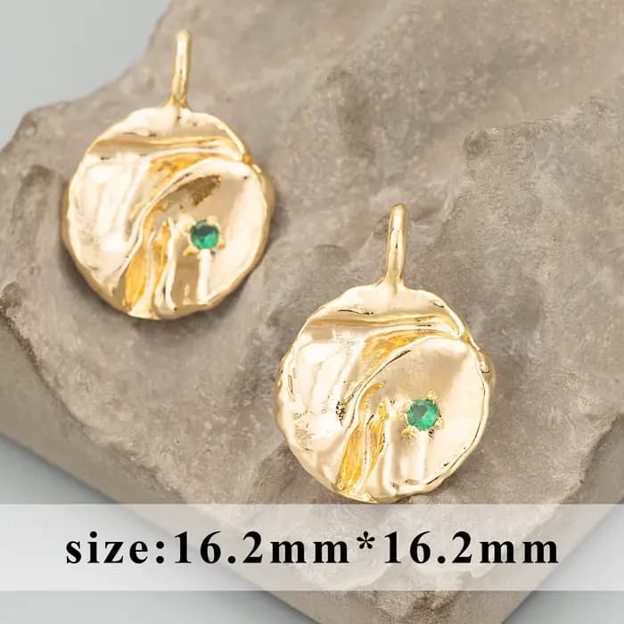 GUFEATHER MF03, accessoires de bijoux, plaqué or 18 carats, cuivre, sans nickel, fait à la main, breloques, fabrication de bijoux, pendentifs de bricolage, 6 pièces/lot